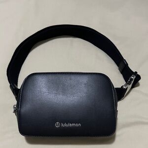 Lululemon Black Leather Belt Bag
